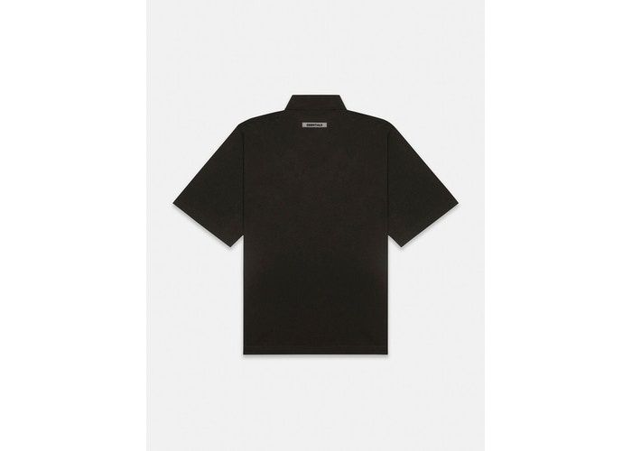 Áo Polo - Fear Of God Essentials - 3D Silicon Applique Boxy Polo - Black