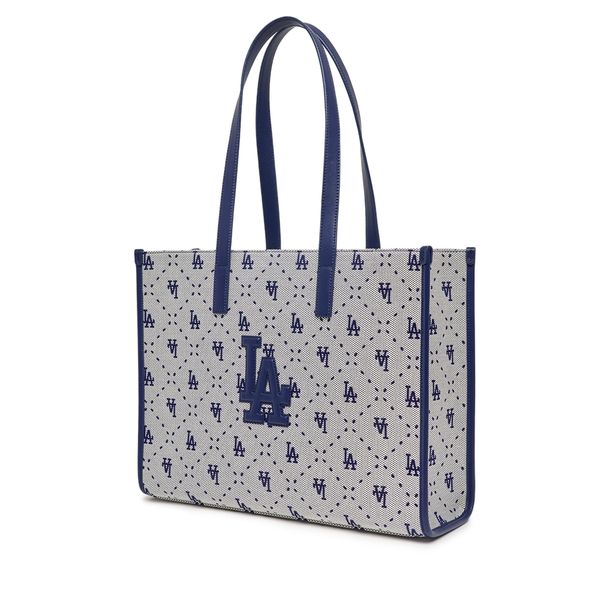  Túi MLB Korea -  Big Diamond Monogram Jacquard Large Tote Bag LA Dodgers Navy - 3AORL013N-07NYL 