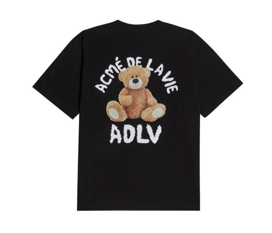 Áo thun - ADLV - Acmé de la vie - BABY FACE TEDDY BEAR (BEAR DOLL) SHORT SLEEVE T-SHIRT BLACK