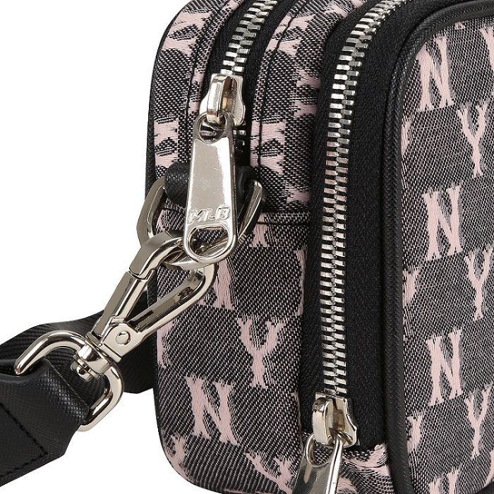 Túi - MLB Korea - MONOGRAM JACQUARD MINI CROSS BAG NEW YORK YANKEES - 32BGDM111-50L