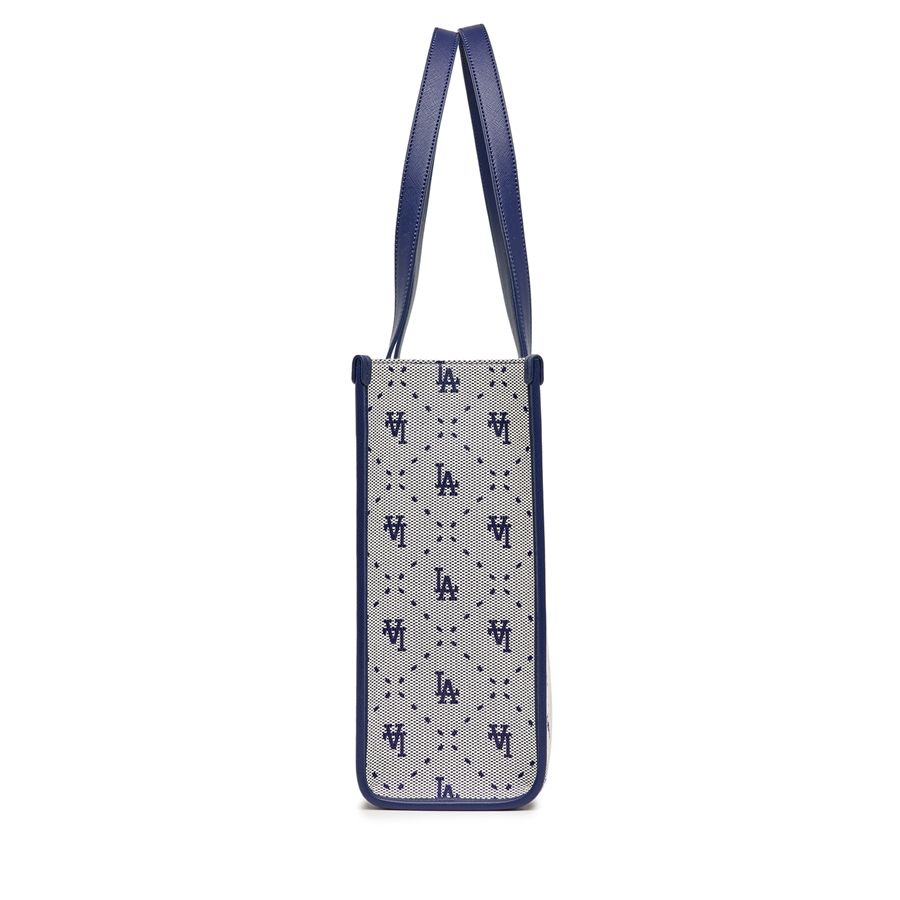  Túi MLB Korea -  Big Diamond Monogram Jacquard Large Tote Bag LA Dodgers Navy - 3AORL013N-07NYL 