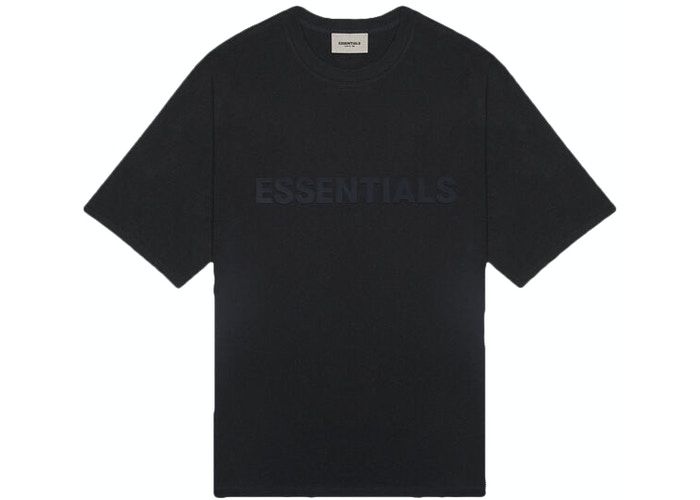 Áo thun - Fear Of God Essentials - 3D Silicon Applique Boxy T-Shirt - Black