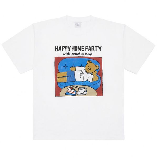  Áo thun ADLV - HAPPY HOME PARTY SHORT SLEEVE T-SHIRT WHITE 