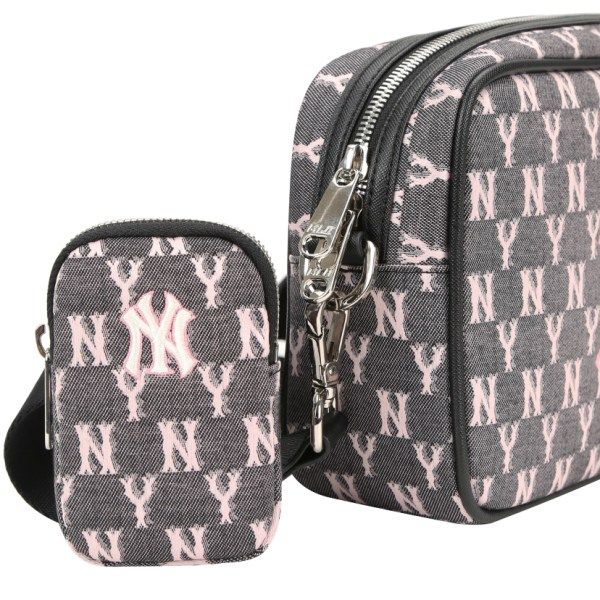 Túi - MLB Korea - MONOGRAM JACQUARD CROSS BAG NEW YORK YANKEES - 32BGDC011-50L