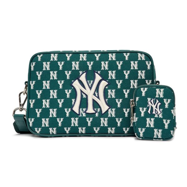  Túi MLB Korea - MONOGRAM DENIM CROSS BAG NEW YORK YANKEES - 3ACRM012N-50GND 