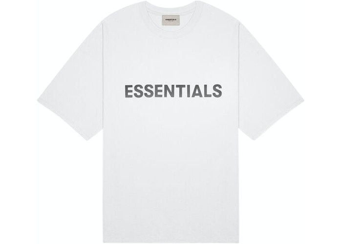 Áo thun - Fear Of God Essentials - 3D Silicon Applique Boxy T-Shirt - White