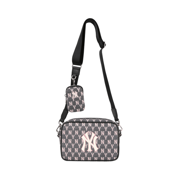 Túi - MLB Korea - MONOGRAM JACQUARD CROSS BAG NEW YORK YANKEES - 32BGDC011-50L