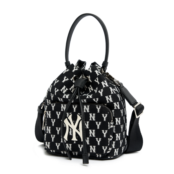  Túi MLB Korea - MONOGRAM JACQUARD BUCKET BAG NEW YORK YANKEES - 3ABMS031N-50BKS 