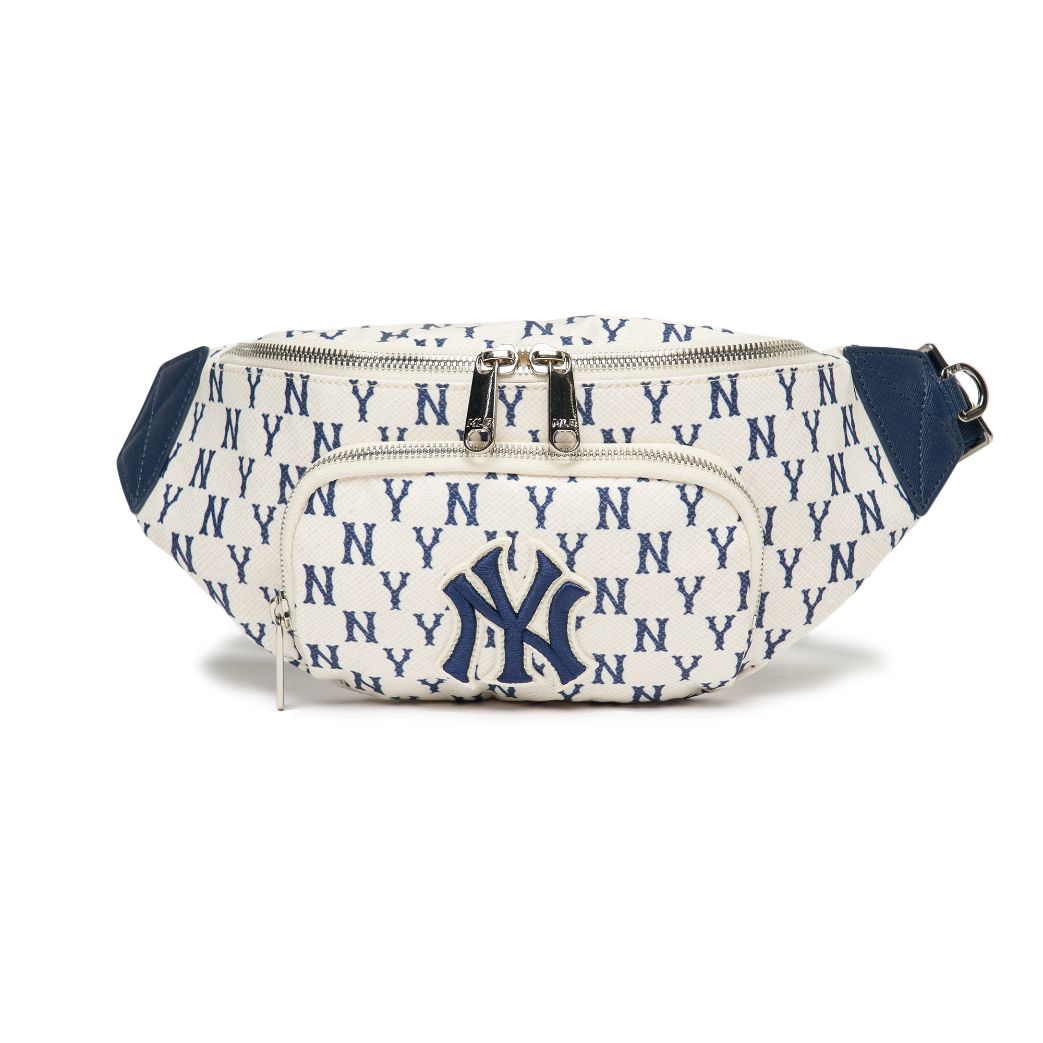  Túi Đeo Chéo MLB Korea - MONOGRAM HIP SACK NEW YORK YANKEES - 3AHSM012N-50CRS 