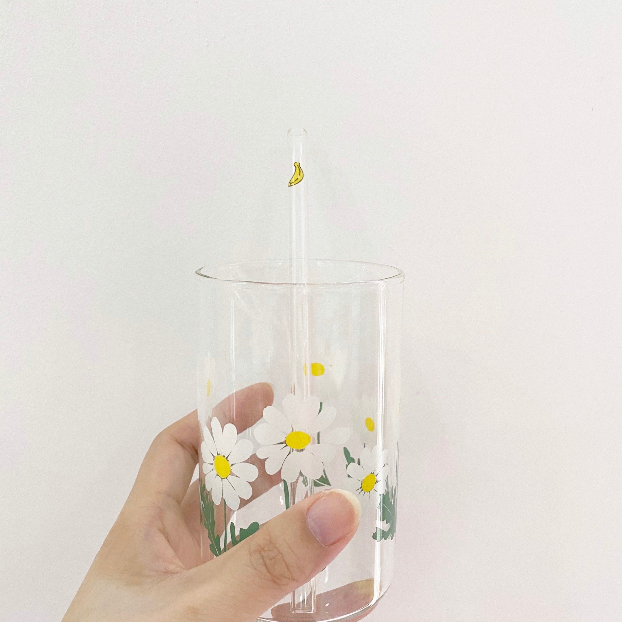 Ống hút thủy tinh chịu nhiệt Hoạt hình