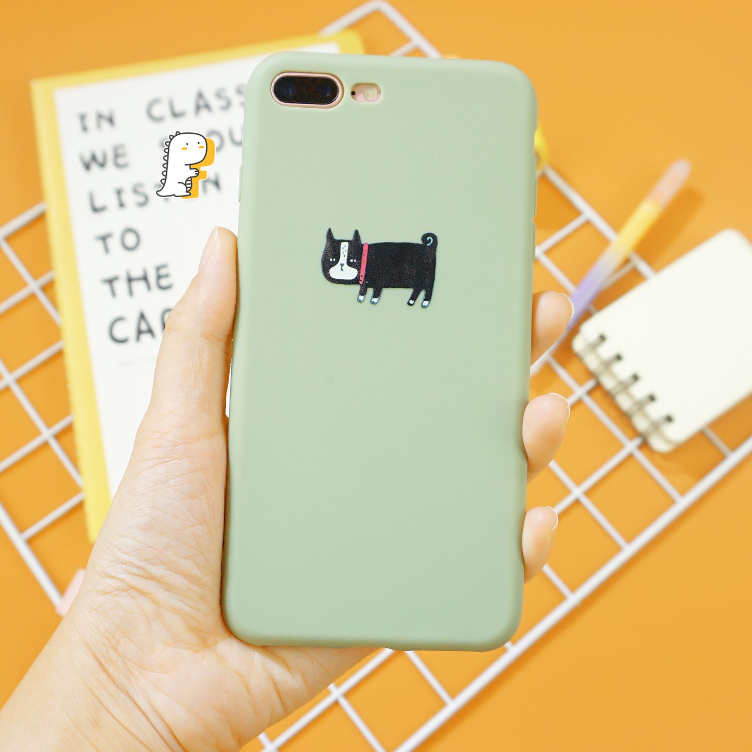Ốp iPhone silicon dẻo hình chó