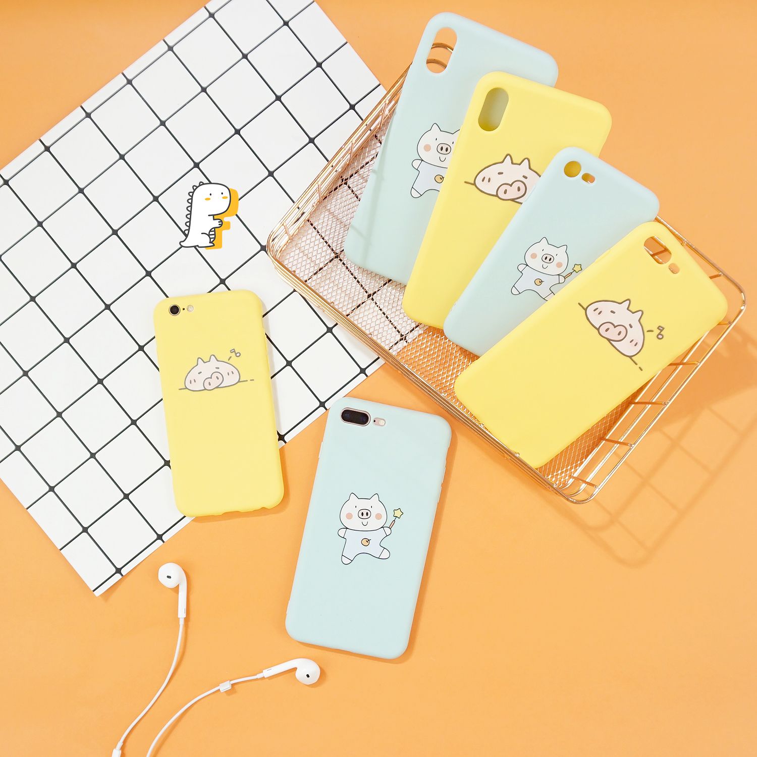 Ốp iPhone silicon dẻo hình heo