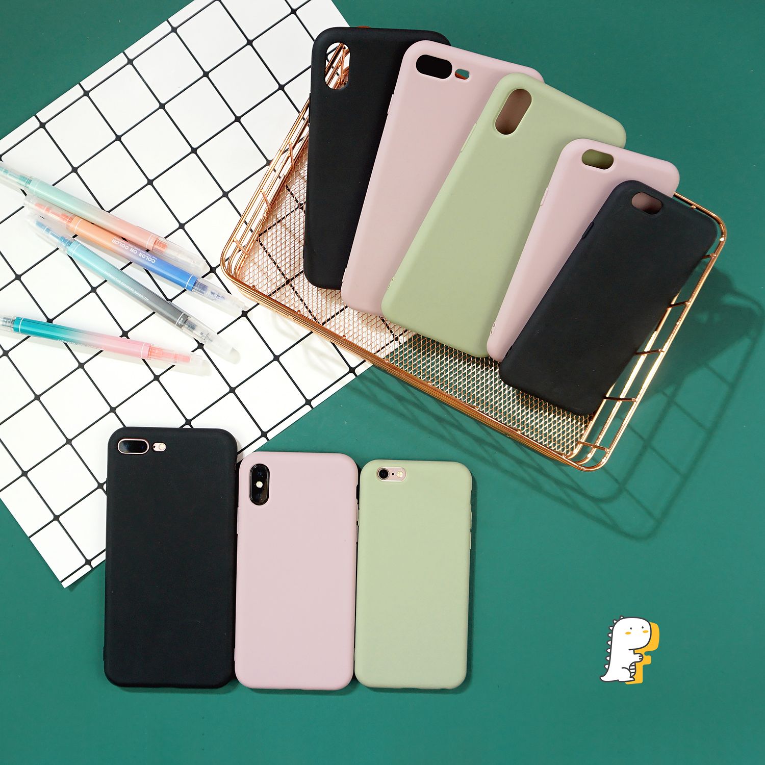 Ốp iPhone silicon dẻo trơn