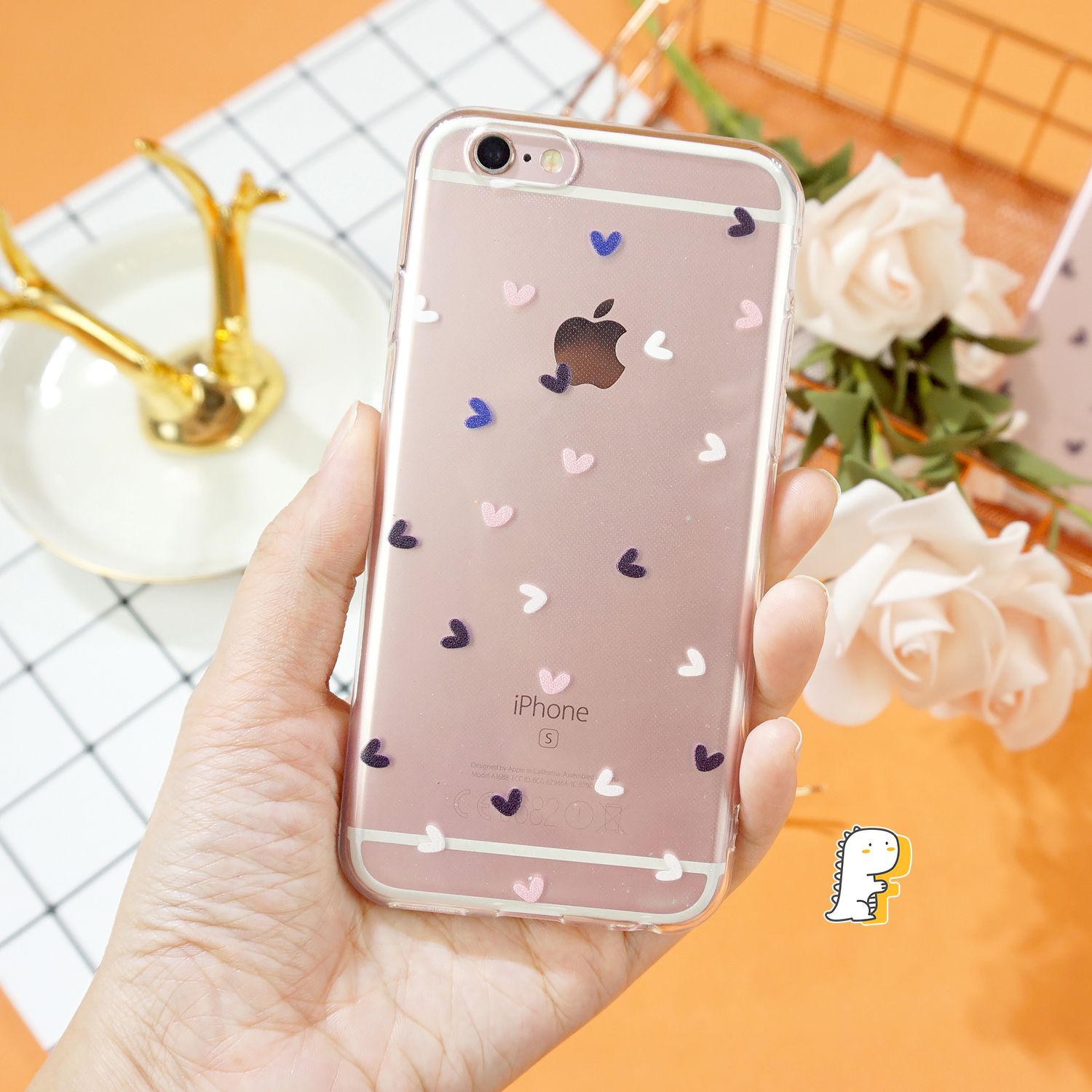 Ốp iPhone silicon trong trái tim