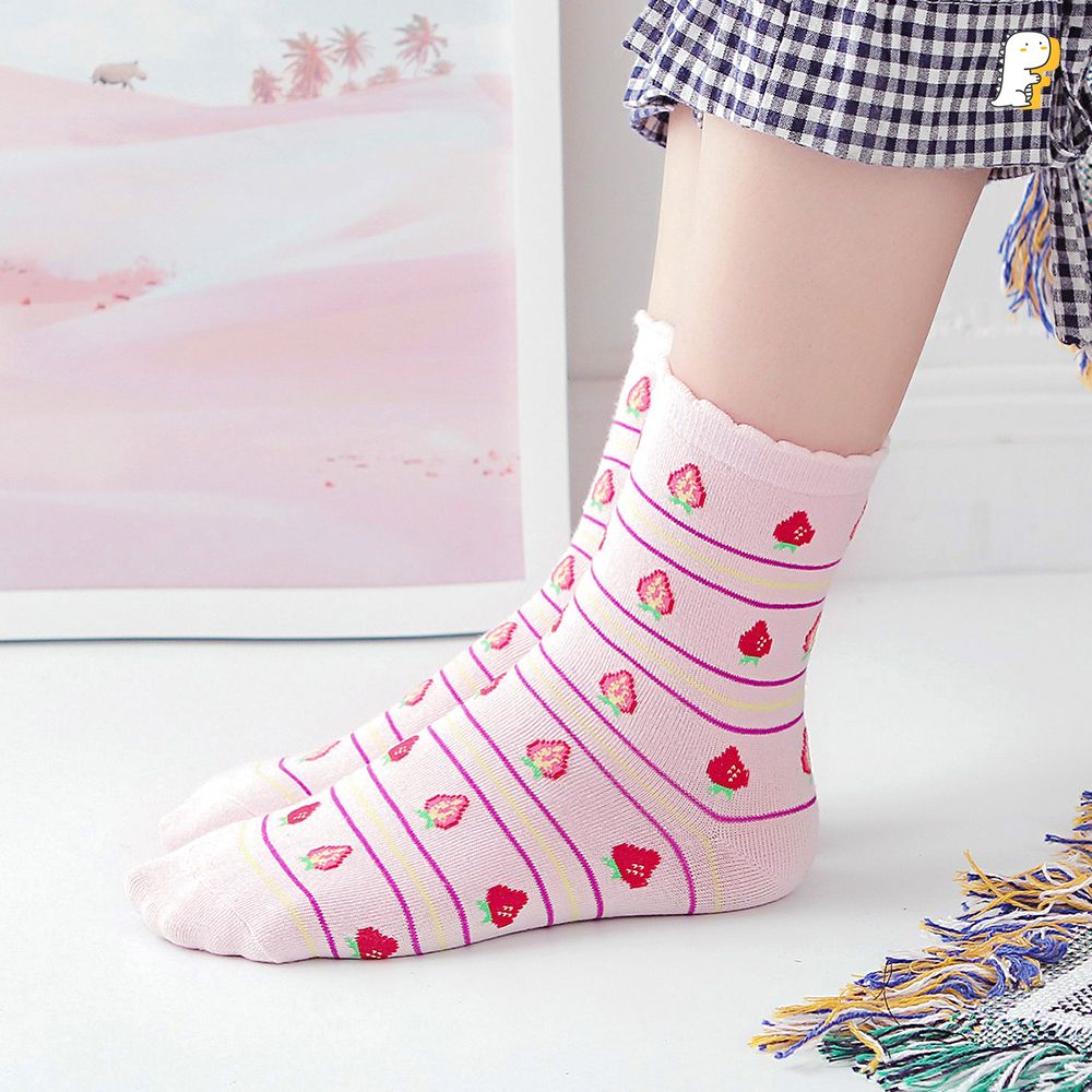 Tất cao cổ trái dâu nhiều màu