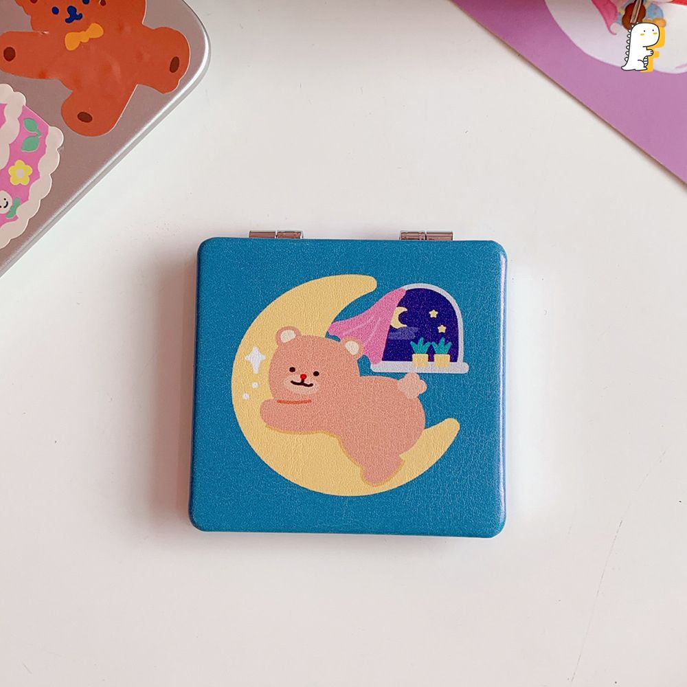 Gương gập 2 mặt Gấu nâu