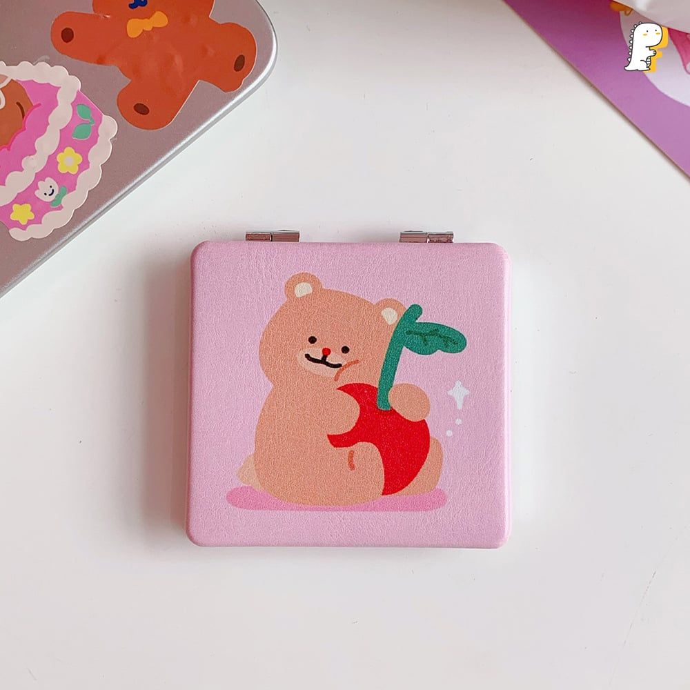 Gương gập 2 mặt Gấu nâu