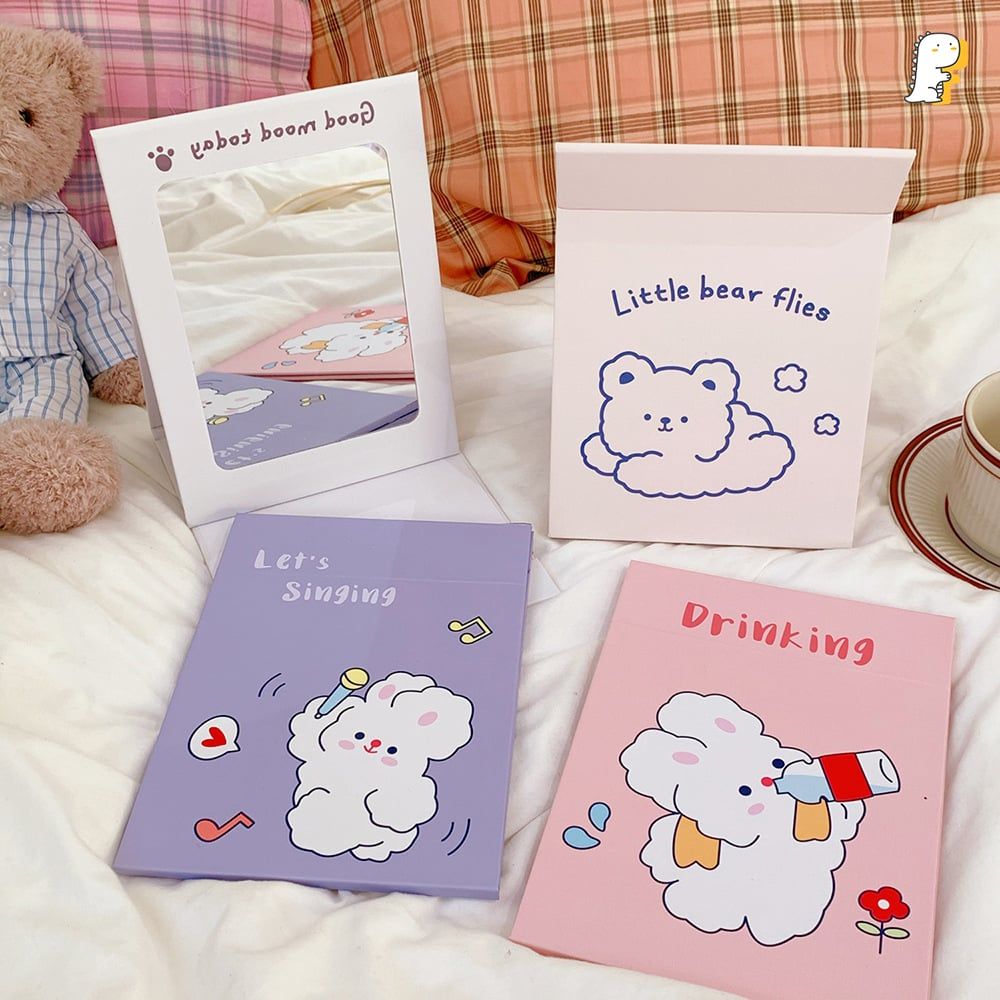 Gương gập để bàn Fluffy Animals