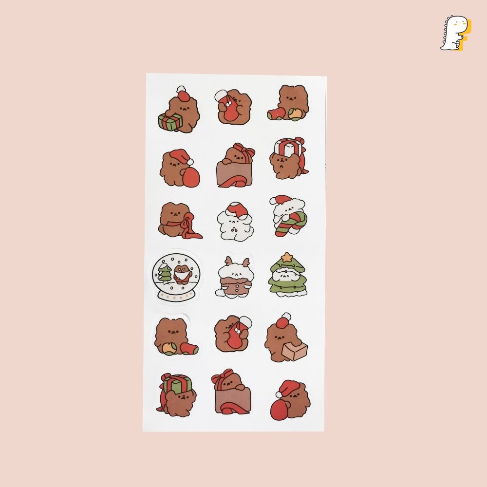 Sticker Gấu nâu korea