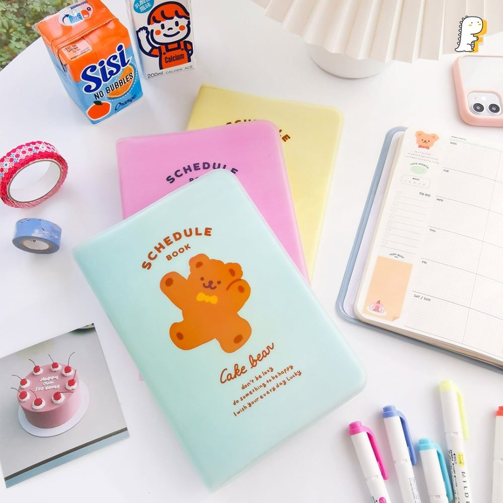Sổ Schedule Book Cake bear