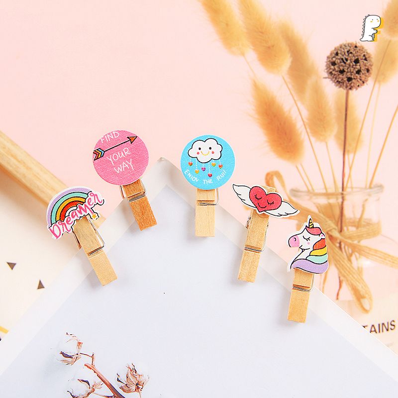 Set kẹp gỗ 10 cái Unicorn