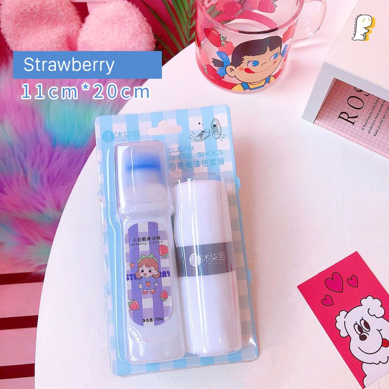 Set làm sạch giày trắng kèm khăn lau