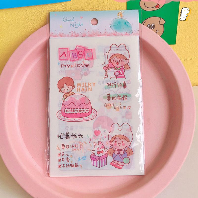 Sticker 6 miếng nhiều hình