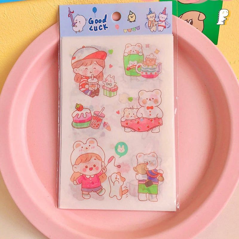 Sticker 6 miếng nhiều hình
