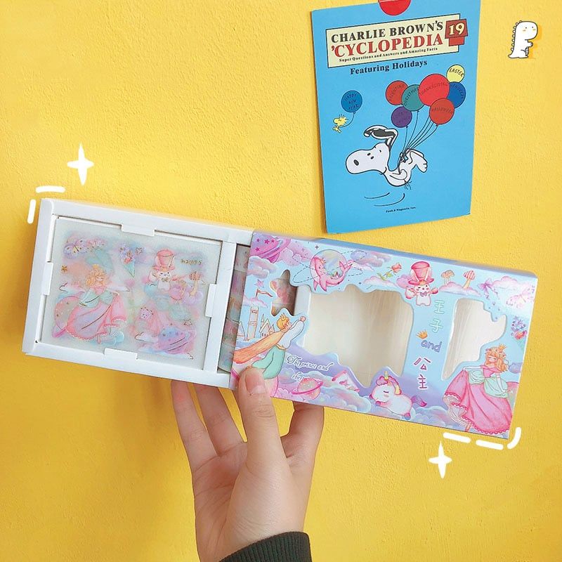 Set sticker và băng keo trang trí hoạt hình