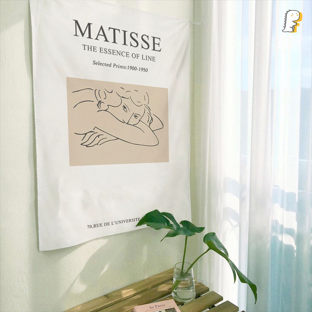 Tranh vải bìa tạp chí Matisse kèm đồ treo