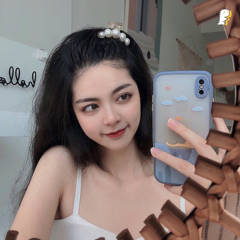 Kẹp tóc ngọc trai 5 hạt