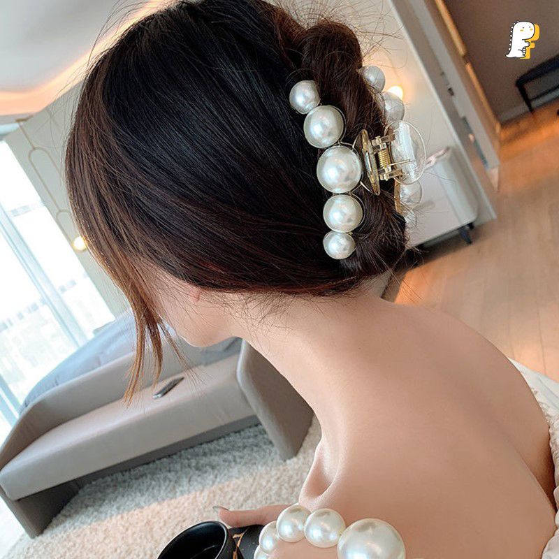 Kẹp tóc ngọc trai 5 hạt
