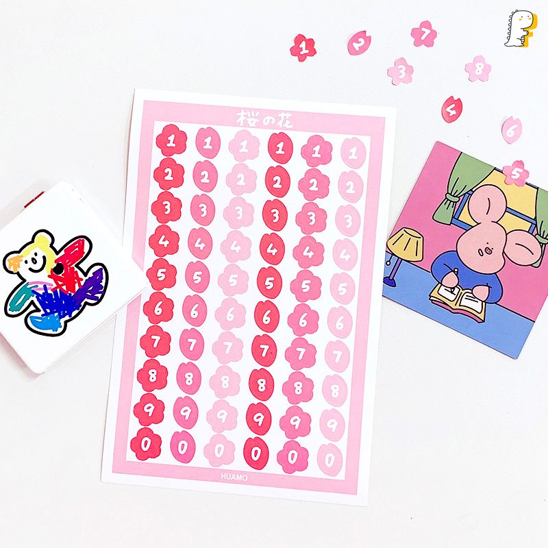 Sticker 60 miếng Con số