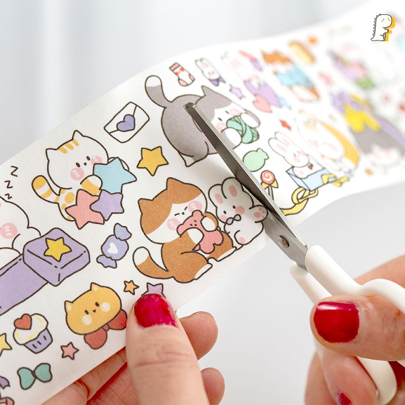 Masking tape hoạt hình Thú má hồng
