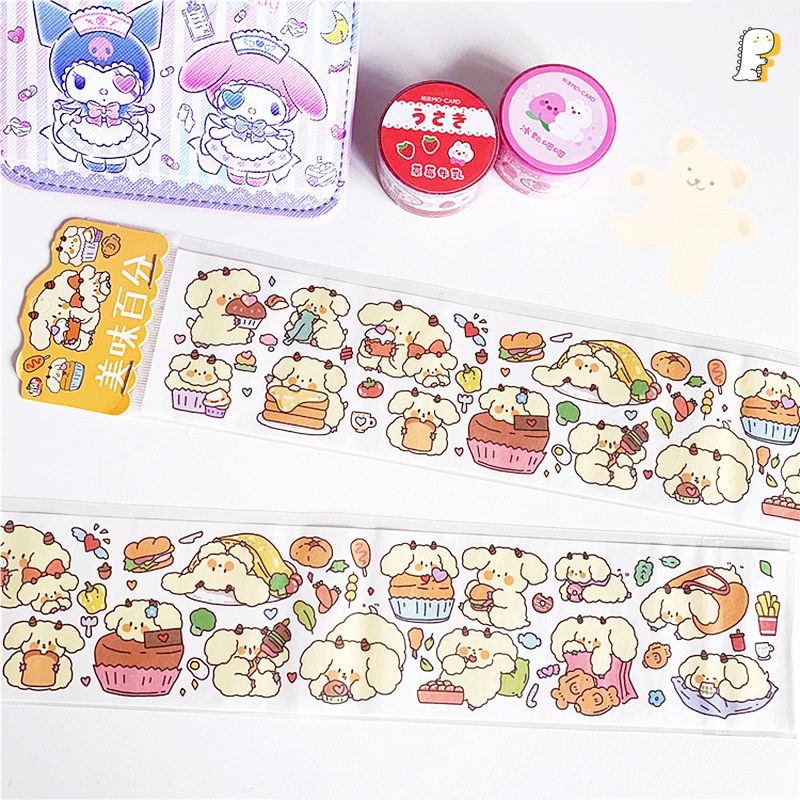 Masking tape hoạt hình Thú má hồng