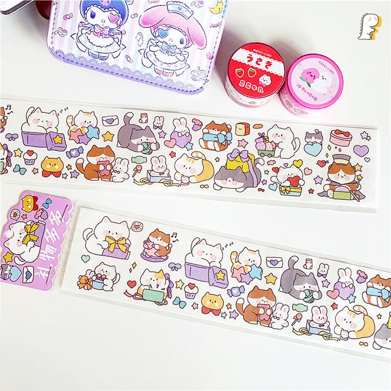 Masking tape hoạt hình Thú má hồng