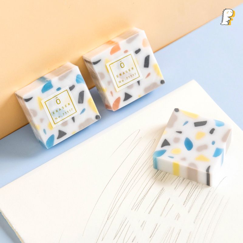 Gôm tẩy hoạ tiết đá Marble