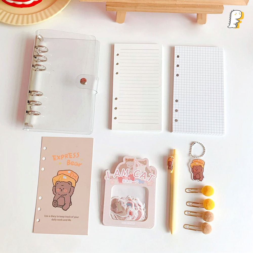 Sổ còng hình thú kèm ghim bông