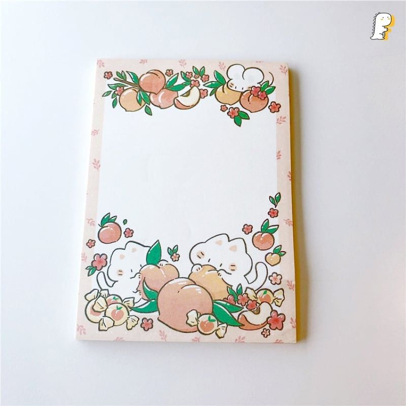 Giấy note mèo trắng béo
