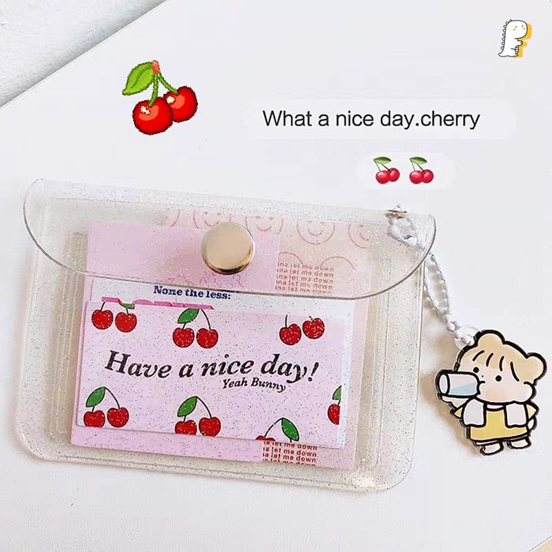 Ví nhỏ cúc bấm trong suốt