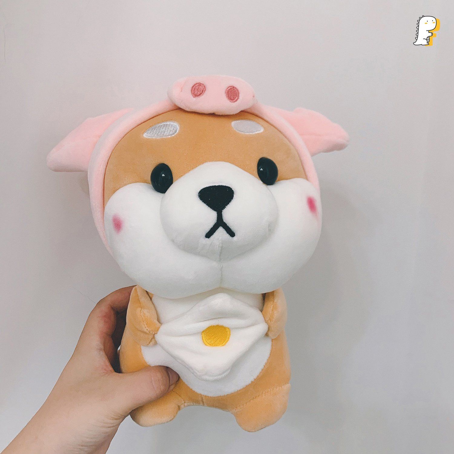 Chó shiba cosplay nhồi bông 38cm