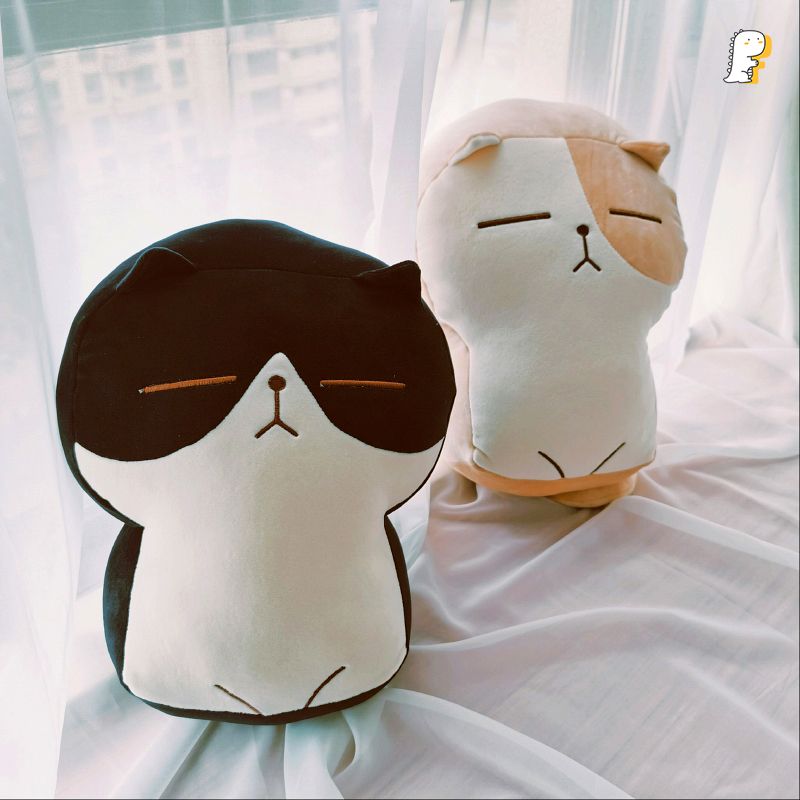 Gối ôm mèo mặt quạu 40cm