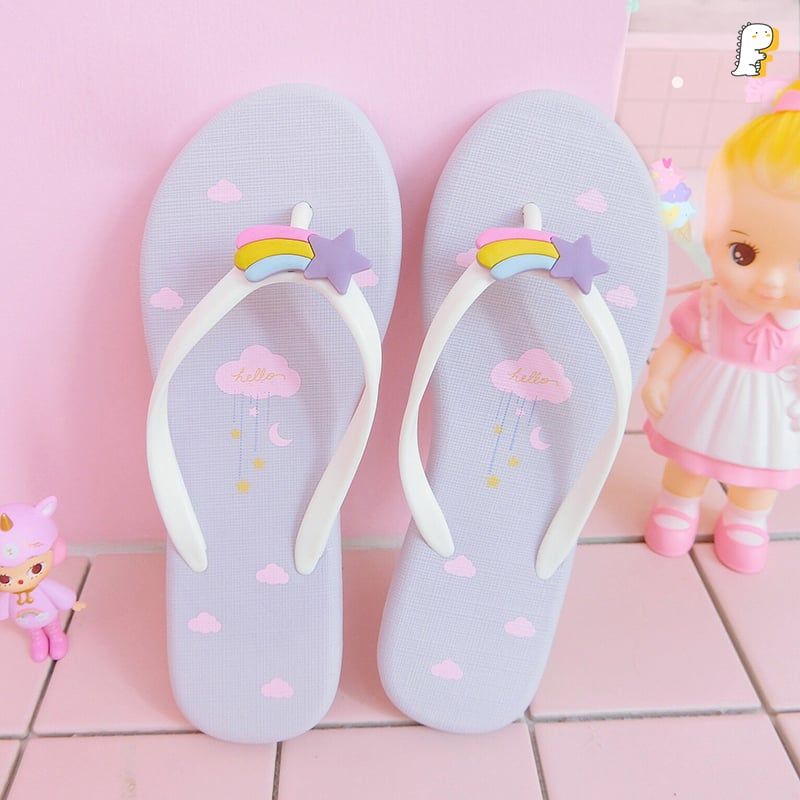 Dép xỏ ngón pvc unicorn