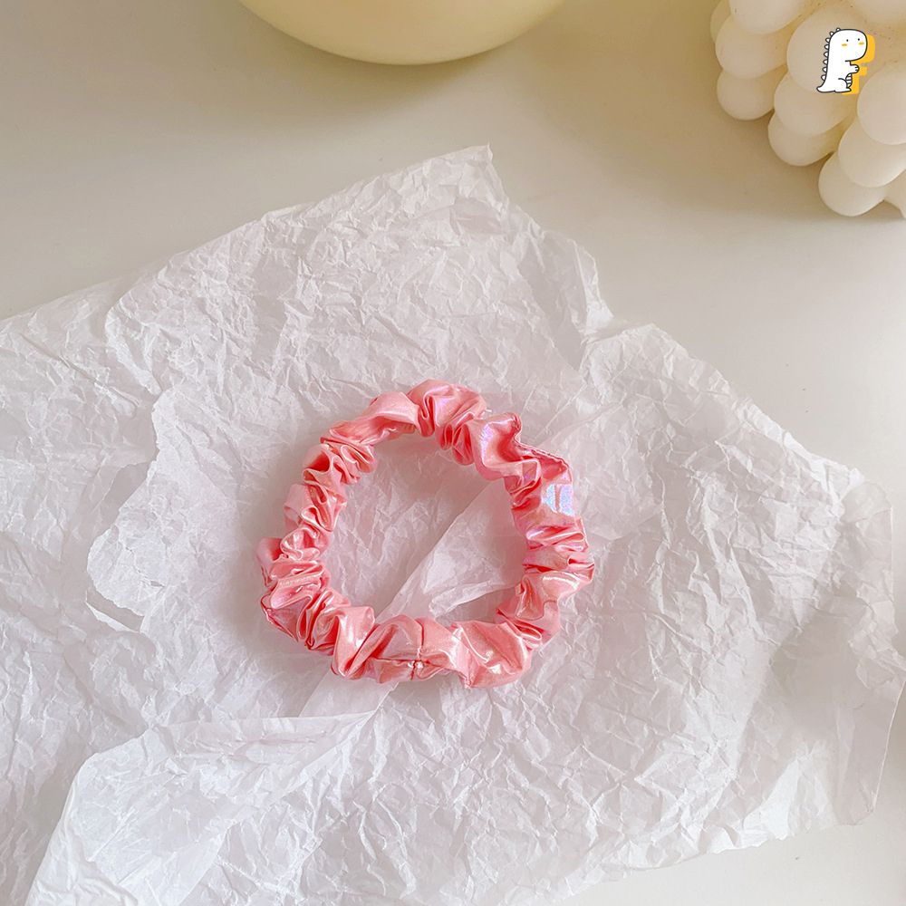 Scrunchies thun cột vải dù Hologram