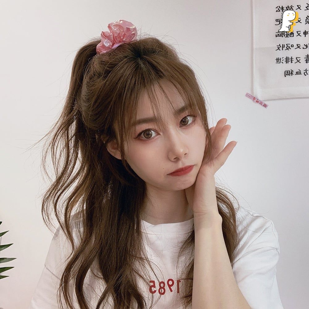 Scrunchies thun cột vải dù Hologram