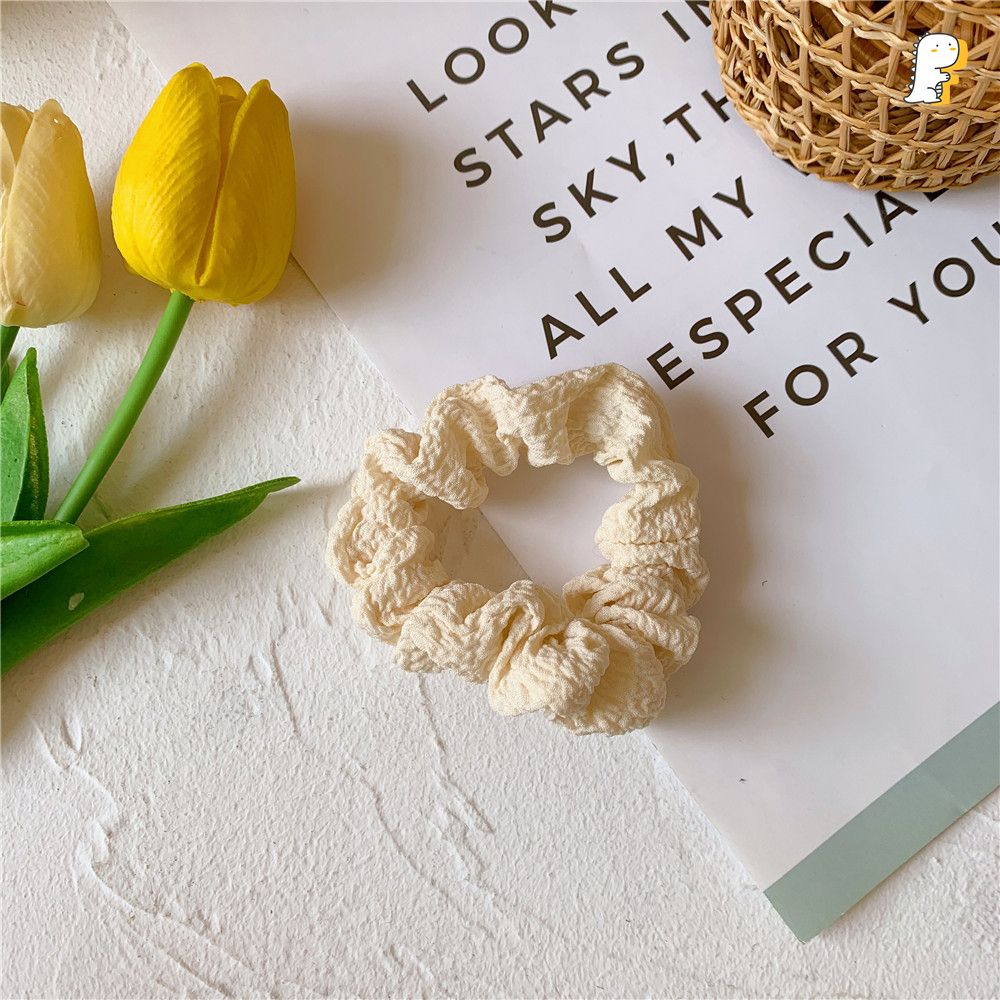 Scrunchies thun cột vải nhăn