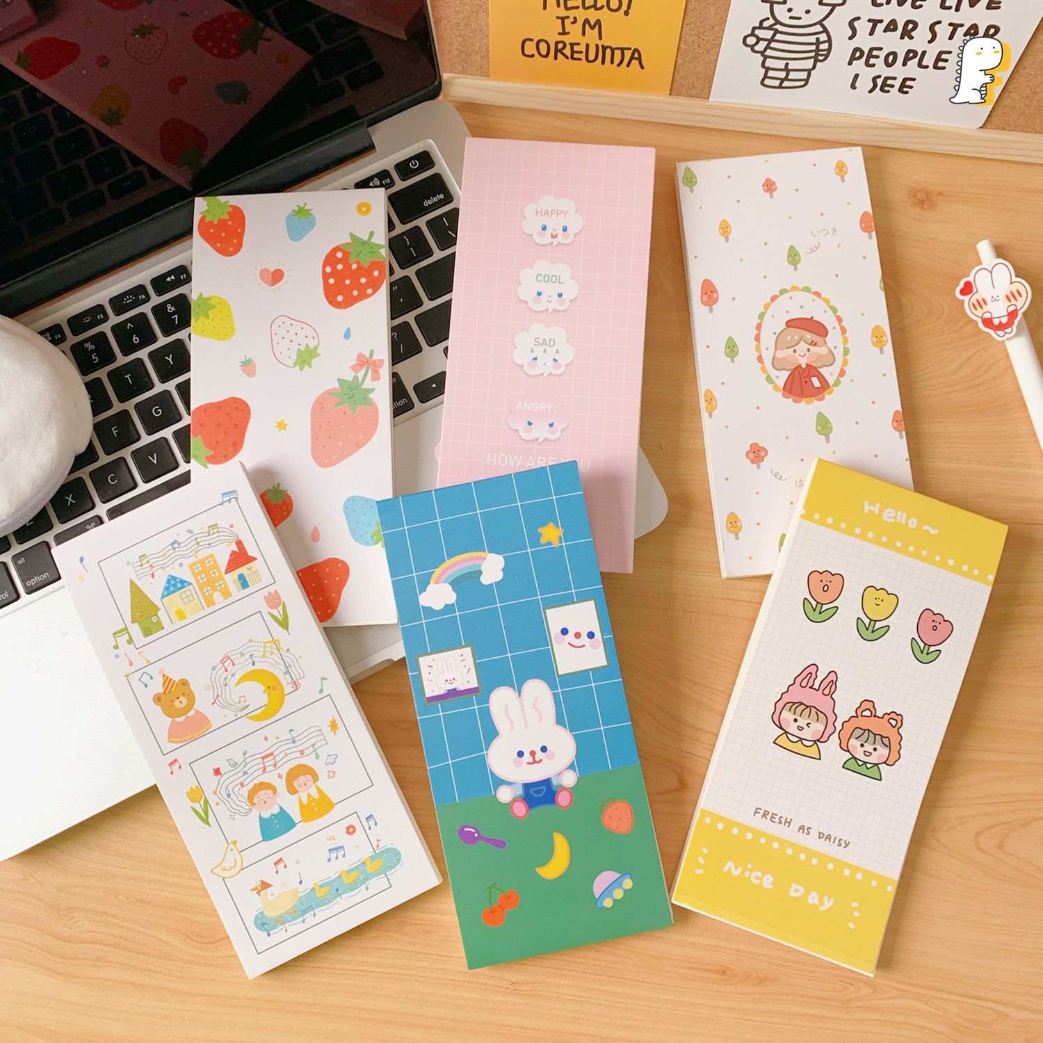 Giấy note Korea 4 ô