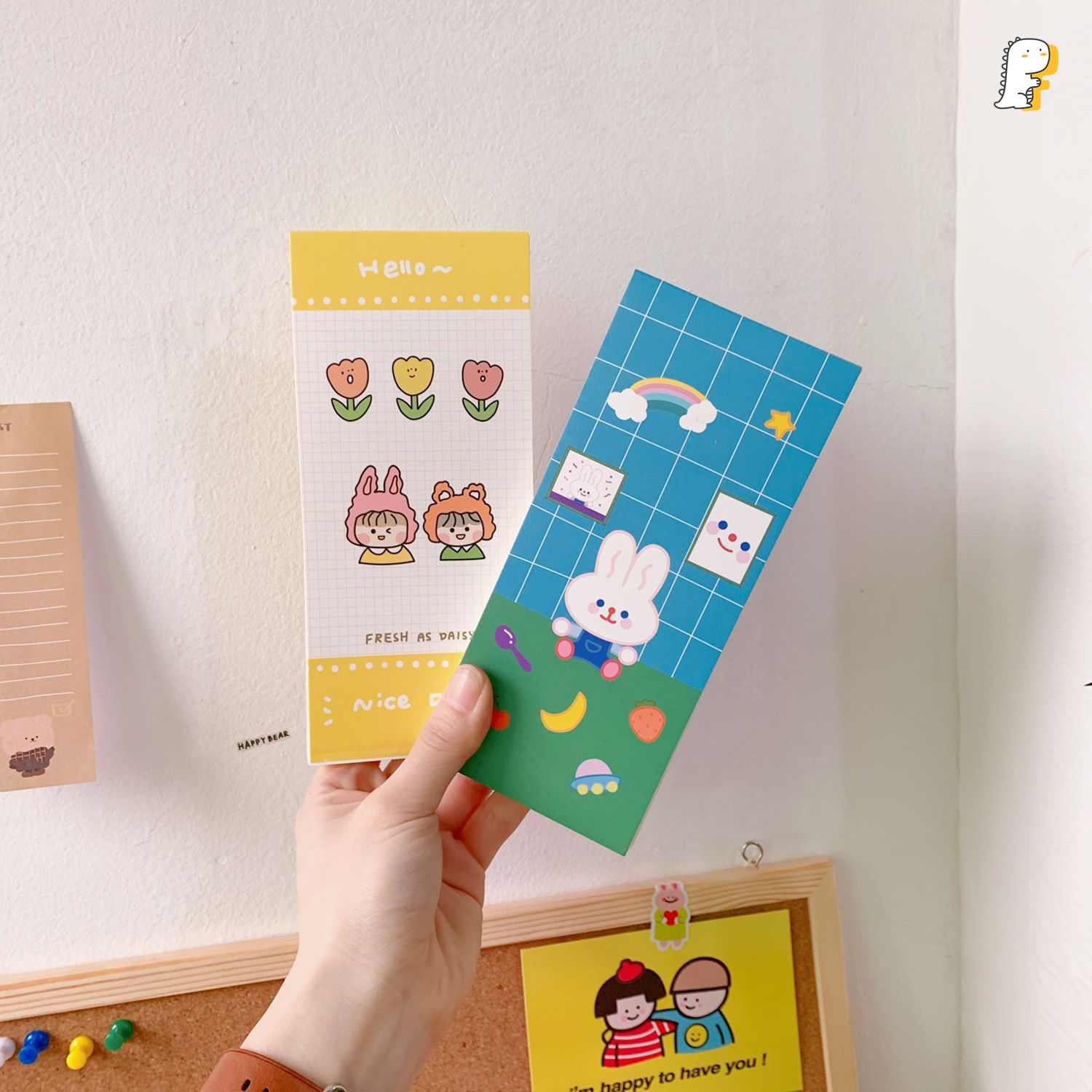 Giấy note Korea 4 ô