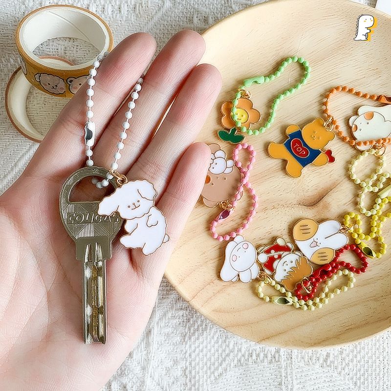 Móc khóa dây bi nhiều hình