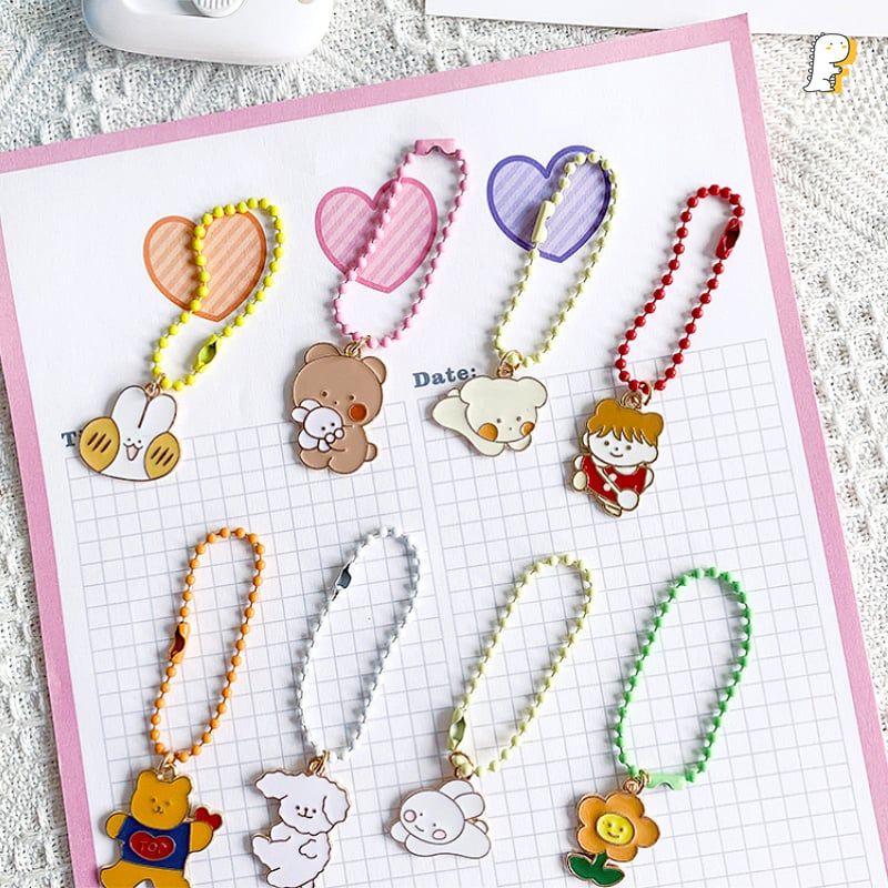 Móc khóa dây bi nhiều hình